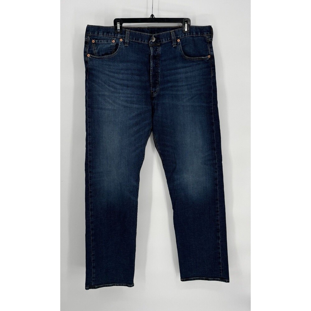 Levi’s 501 Original Fit Jeans Men’s W40 L34 Button Fly Dark Wash Actual 40x 33